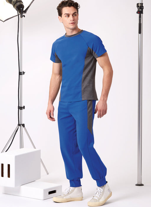 New Look sewing pattern 6760 Men's Knit Top and Pants from Jaycotts Sewing Supplies