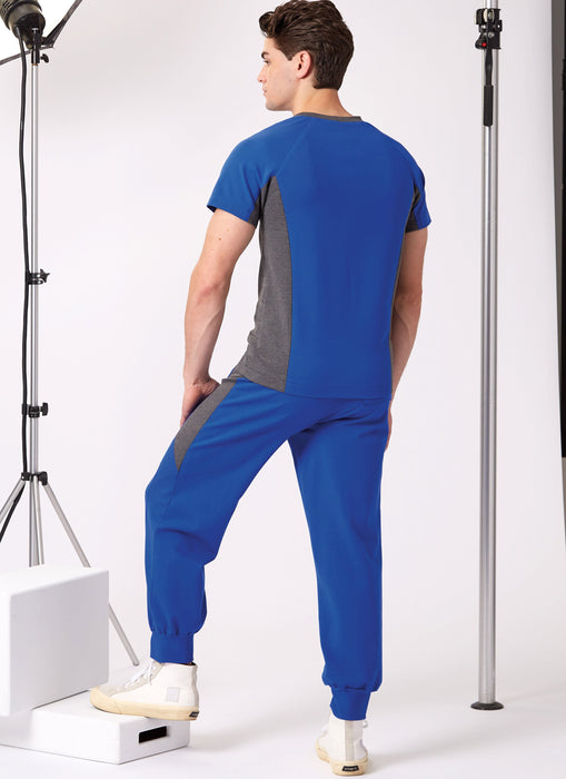 New Look sewing pattern 6760 Men's Knit Top and Pants from Jaycotts Sewing Supplies
