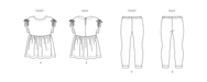 New Look sewing pattern 6761 Children's Top and Leggings from Jaycotts Sewing Supplies