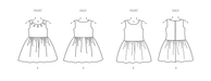 New Look sewing pattern 6763 Children's Dress from Jaycotts Sewing Supplies