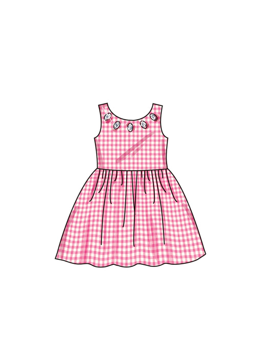 New Look sewing pattern 6763 Children's Dress from Jaycotts Sewing Supplies
