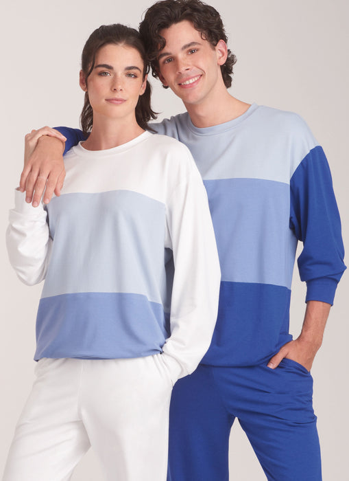 New Look Sewing Pattern 6772 Unisex Knit Top and Pants from Jaycotts Sewing Supplies