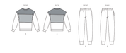 New Look Sewing Pattern 6772 Unisex Knit Top and Pants from Jaycotts Sewing Supplies