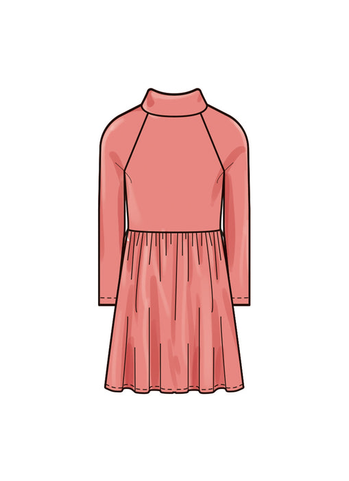 New Look Sewing Pattern 6773 Girls' Knit Dresses from Jaycotts Sewing Supplies