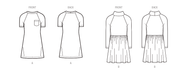 New Look Sewing Pattern 6773 Girls' Knit Dresses from Jaycotts Sewing Supplies