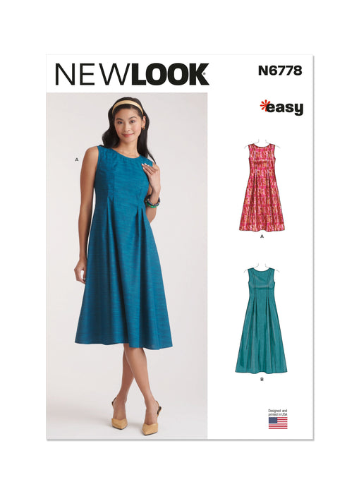New Look sewing pattern 6778 Dress in Two Lengths from Jaycotts Sewing Supplies