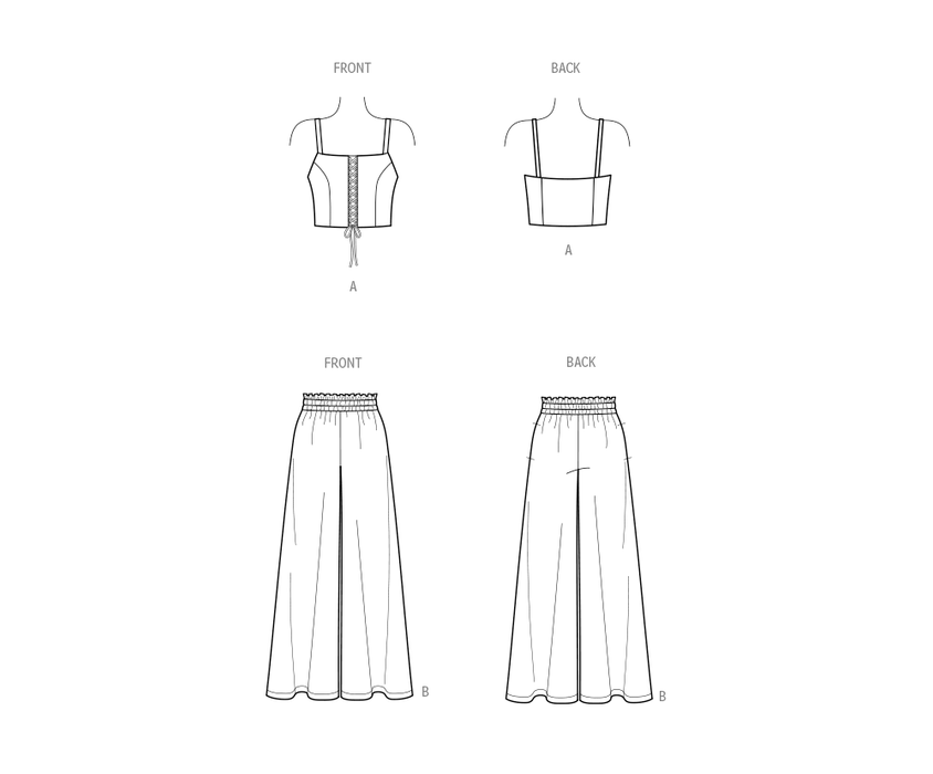 New Look sewing pattern 6779 Bra Top and Pants from Jaycotts Sewing Supplies