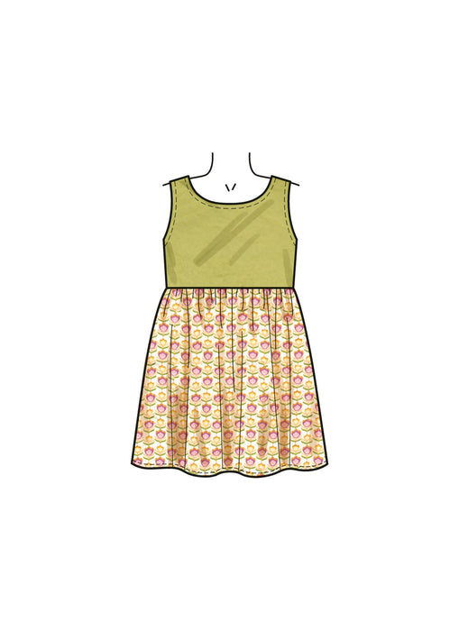 New Look sewing pattern 6784 Children's Dresses and Romper from Jaycotts Sewing Supplies