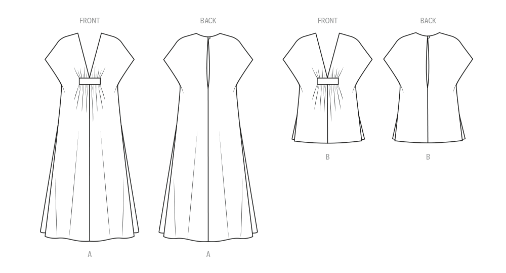 New Look sewing pattern 6795 Caftan in Two Lengths from Jaycotts Sewing Supplies