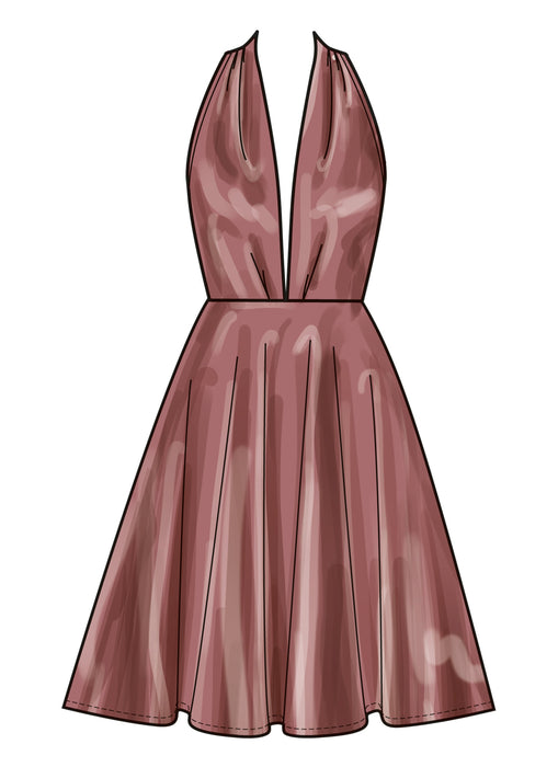 New Look sewing pattern 6797 Fitted uined dress from Jaycotts Sewing Supplies