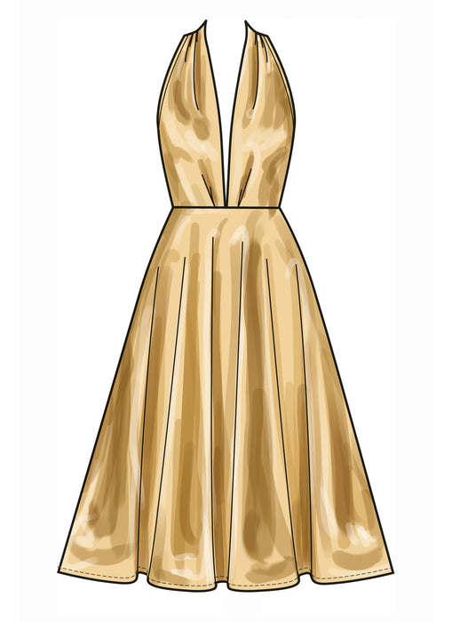 New Look sewing pattern 6797 Fitted uined dress from Jaycotts Sewing Supplies
