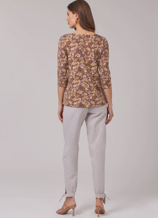 New Look sewing pattern 6803 Knit Tops and Pants from Jaycotts Sewing Supplies