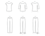 New Look sewing pattern 6803 Knit Tops and Pants from Jaycotts Sewing Supplies