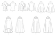 New Look sewing pattern 6804 Knit Tops and Skirts from Jaycotts Sewing Supplies
