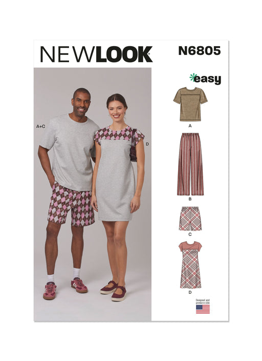 New Look sewing pattern 6805 Unisex Sleepwear from Jaycotts Sewing Supplies