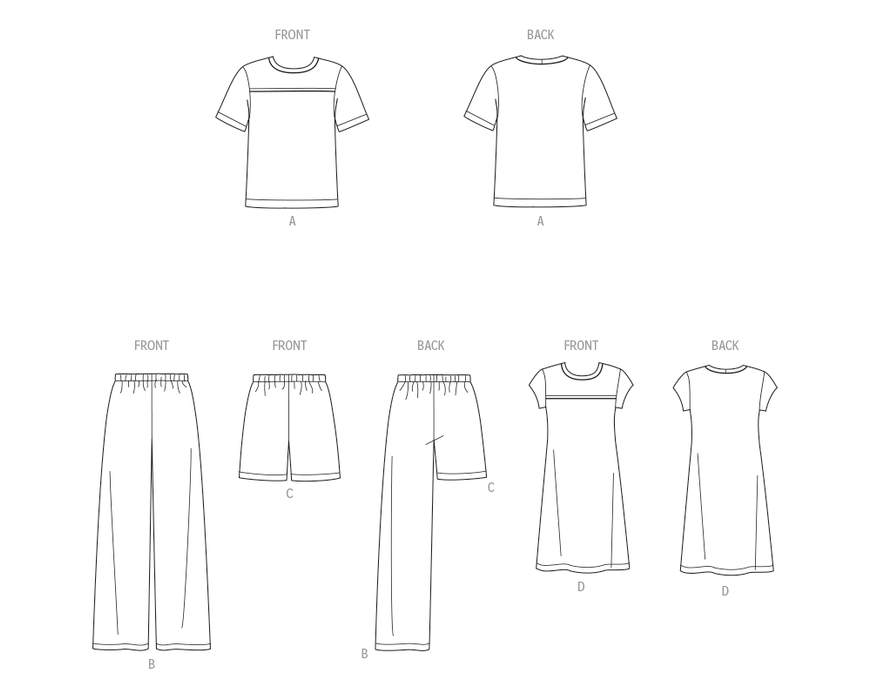 New Look sewing pattern 6805 Unisex Sleepwear from Jaycotts Sewing Supplies