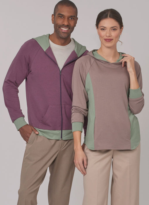 New Look sewing pattern 6806 Unisex Hoodies from Jaycotts Sewing Supplies