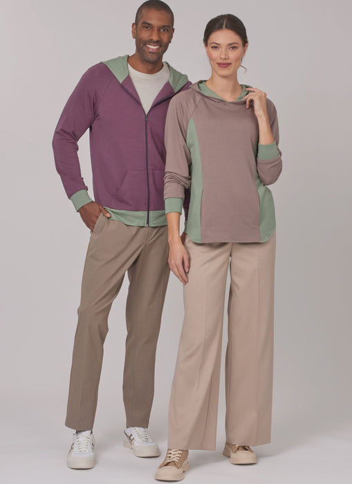 New Look sewing pattern 6806 Unisex Hoodies from Jaycotts Sewing Supplies