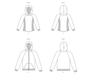 New Look sewing pattern 6806 Unisex Hoodies from Jaycotts Sewing Supplies