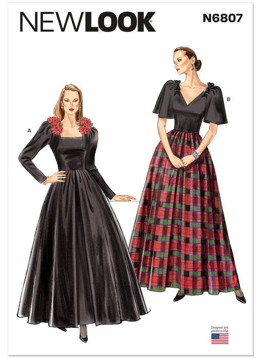 New Look Sewing Pattern 6807 Evening Gowns from Jaycotts Sewing Supplies