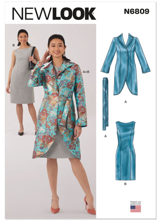 New Look Sewing Pattern 6809 Lined Jacket with Petite Lines from Jaycotts Sewing Supplies