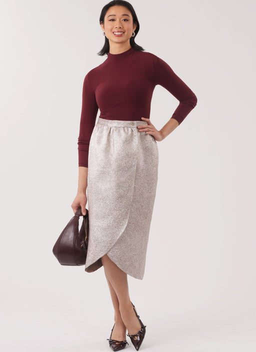 New Look Sewing Pattern 6813 Wrap Skirt in Two Lengths from Jaycotts Sewing Supplies