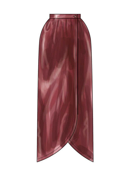 New Look Sewing Pattern 6813 Wrap Skirt in Two Lengths from Jaycotts Sewing Supplies
