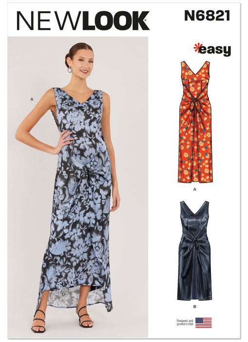 New Look Sewing Pattern 6821 Misses' Dress In Two Lengths from Jaycotts Sewing Supplies