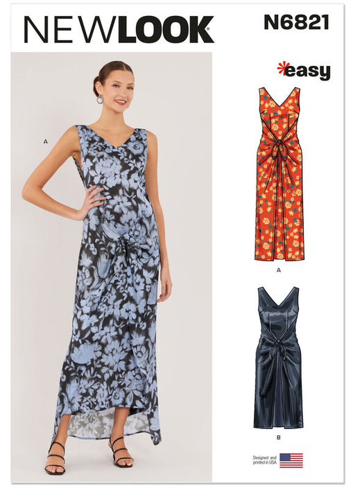 New Look Sewing Pattern 6821 Misses' Dress In Two Lengths from Jaycotts Sewing Supplies