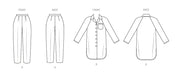 New Look Sewing Pattern 6828 Misses' Trousers And Shirt Dress from Jaycotts Sewing Supplies