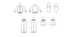New Look Sewing Pattern 6830 Misses' Jacket, Top, Trousers And Shorts from Jaycotts Sewing Supplies