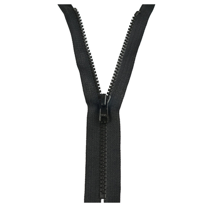 YKK Closed End Zip - Medium Plastic | colour 580 Black from Jaycotts Sewing Supplies