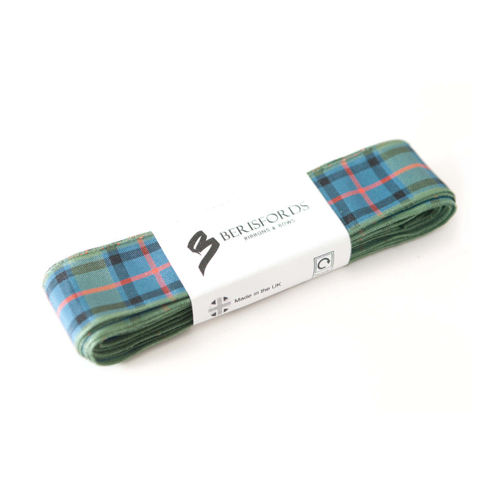 Berisfords 5m pack Flower of Scotland Tartan Ribbon from Jaycotts Sewing Supplies