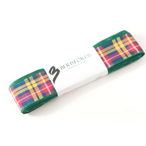 Berisfords 5m pack Buchanan Tartan Ribbon from Jaycotts Sewing Supplies