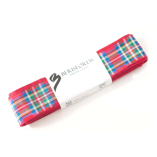 Berisfords 5m pack Royal Stewart Tartan Ribbon from Jaycotts Sewing Supplies