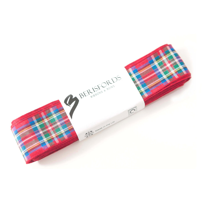 Berisfords 5m pack Royal Stewart Tartan Ribbon from Jaycotts Sewing Supplies