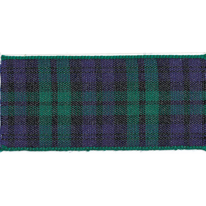 Berisfords 5m pack Black Watch Tartan Ribbon from Jaycotts Sewing Supplies