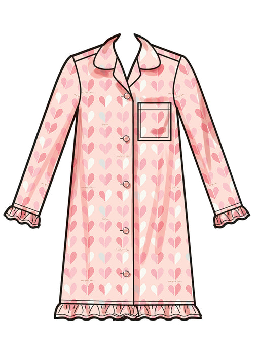 Simplicity sewing pattern S3045 Girls' Loungewear from Jaycotts Sewing Supplies