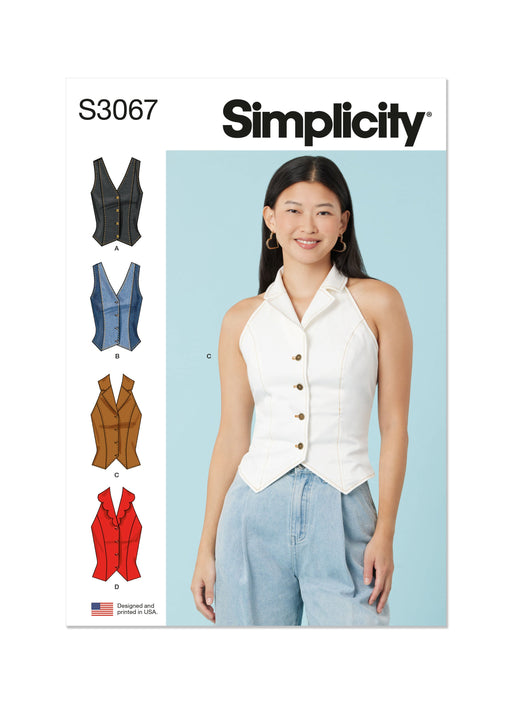 Simplicity sewing pattern 3067 Tops from Jaycotts Sewing Supplies