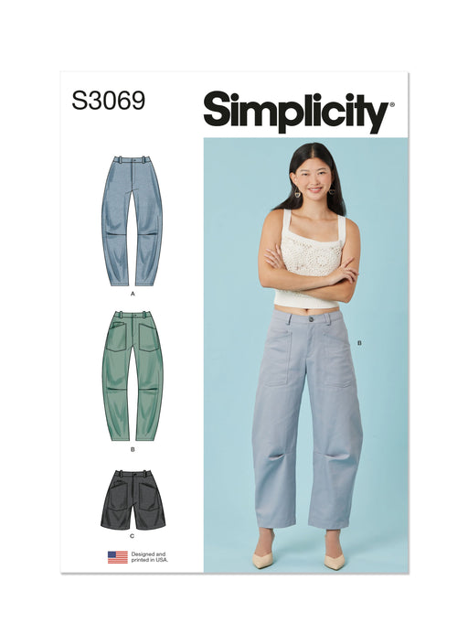 Simplicity sewing pattern 3069 Pants and Shorts from Jaycotts Sewing Supplies