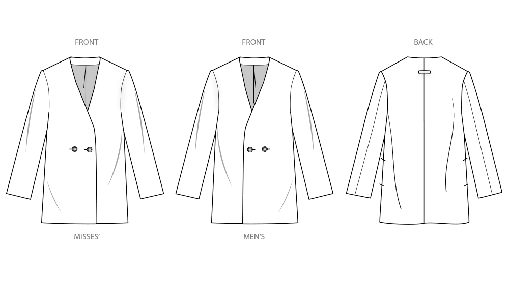 Simplicity sewing pattern 3071 Unisex Blazer by Mimi G Style from Jaycotts Sewing Supplies