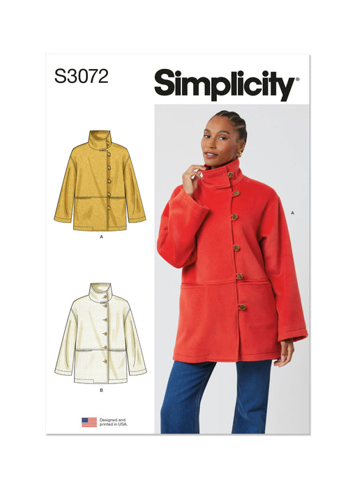 Simplicity sewing pattern 3072 Jackets from Jaycotts Sewing Supplies