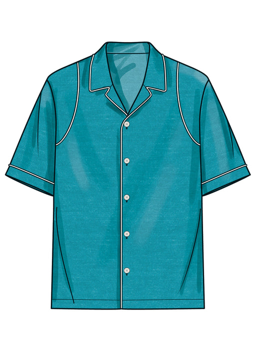 Simplicity sewing pattern 3075 Men's Shirts from Jaycotts Sewing Supplies