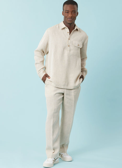 Simplicity sewing pattern 3076 Men's Tops, Shorts and Pants from Jaycotts Sewing Supplies
