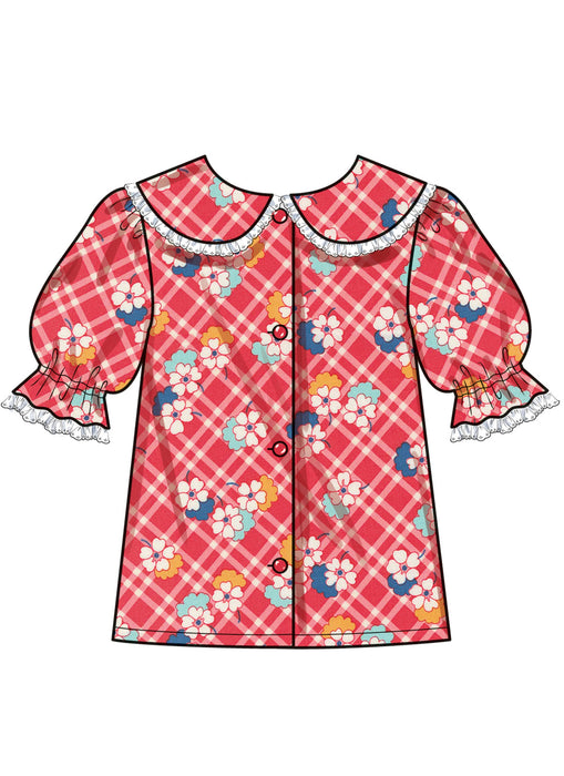 Simplicity sewing pattern 3077 Girls' Tops from Jaycotts Sewing Supplies