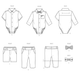 Simplicity sewing pattern 3079  Babies' Bodysuits, Shorts and Pants from Jaycotts Sewing Supplies