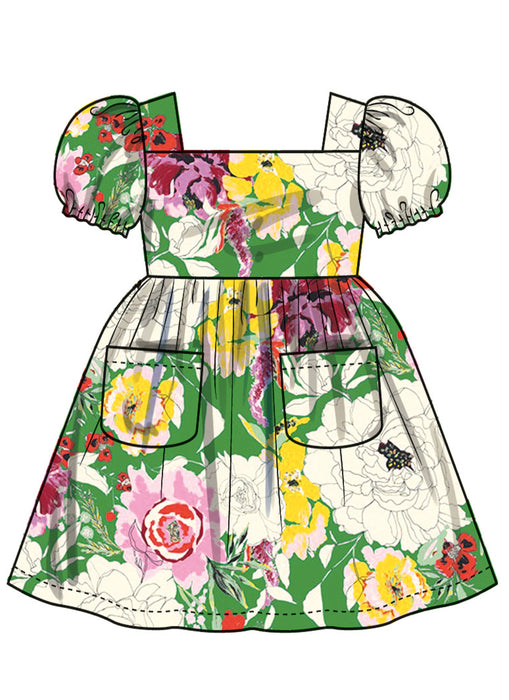 Simplicity sewing pattern 3080 Toddlers' Dresses from Jaycotts Sewing Supplies