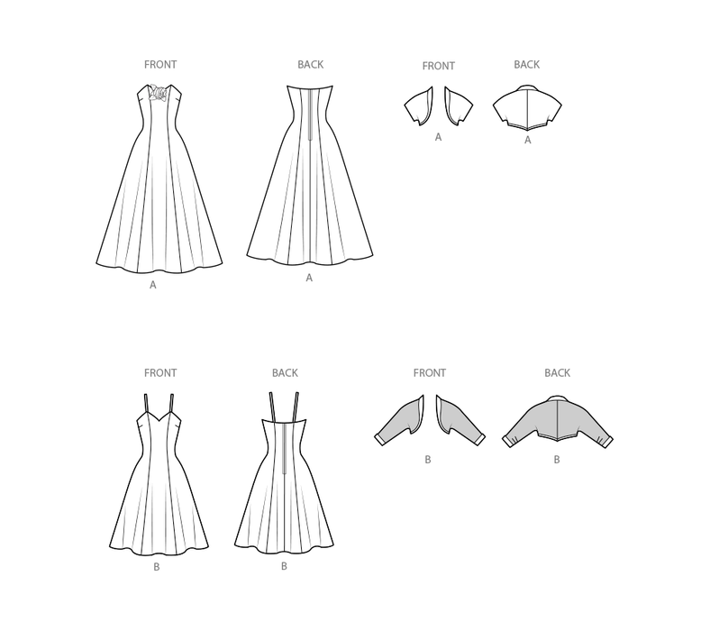 Simplicity sewing pattern 3082 Afternoon and Evening Dress and Bolero from Jaycotts Sewing Supplies