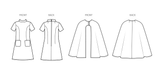 Simplicity sewing pattern 3084 Cape and Dress from Jaycotts Sewing Supplies