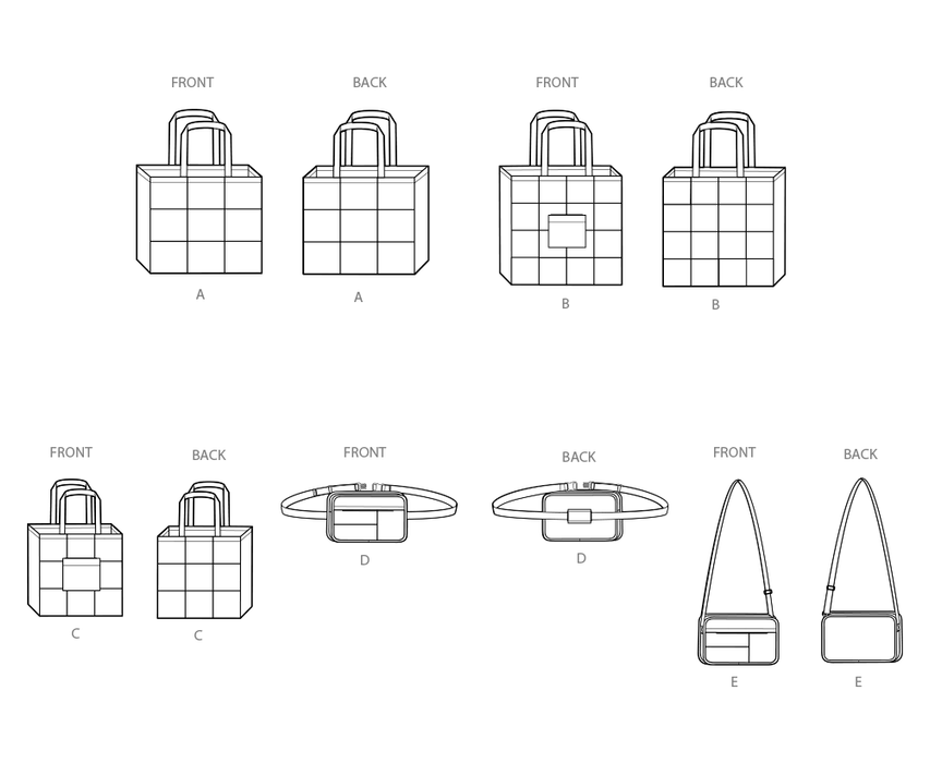 Simplicity sewing pattern 3086 Bags from Jaycotts Sewing Supplies